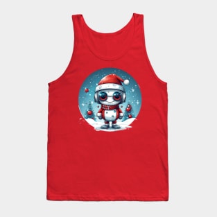 Robot Santa Tank Top